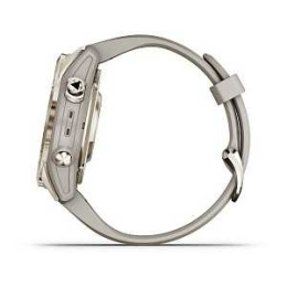 Умные часы Fenix 7S Pro Sapphire Solar золотистый корпус со светло-песочным ремешком