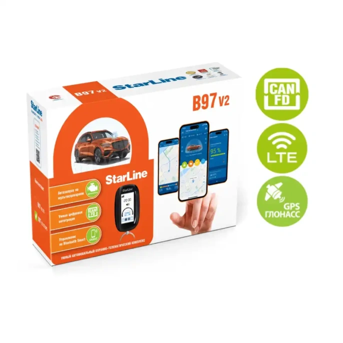 Автосигнализация StarLine B97 V2 3CAN+FD+4LIN LTE GPS