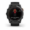 Умные часы Garmin Fenix 7X Pro Solar Edition серый корпус c черным ремешком