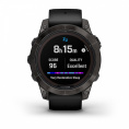 Умные часы Garmin Fenix 7 Pro Sapphire Solar титановый угольно-серый DLC с черным ремешком