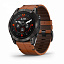 Умные часы Garmin Epix Pro (Gen 2) Sapphire Edition 51 мм, титановый угольно-серый, DLC, коричневый кожаный ремешок