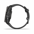 Умные часы Garmin Fenix 7S Pro Sapphire Solar титановый угольно-серый DLC с силиконовым ремешком