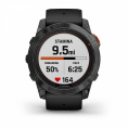 Умные часы Garmin Fenix 7X Pro Solar Edition серый корпус c черным ремешком