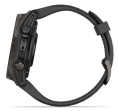 Умные часы Garmin Fenix 8, 43 мм, AMOLED, Sapphire Carbon Gray DLC Titanium with black/pebble gray silicone band