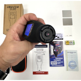 Толщиномер rDevice RD-888 (без кнопок, рубиновый датчик, оцинковка, магнитная шпатлевка)