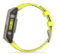 Умные часы Garmin Fenix 8, 47 мм, Solar, Sapphire Titanium with AMP yellow/graphite silicone band