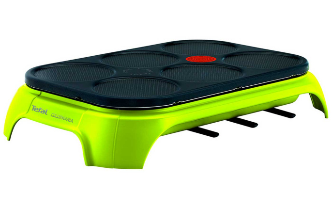 Блинница Tefal Crep'Party Compact PY559312, салатовый/черный