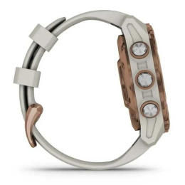 Умные часы Garmin Descent MK3i - 43 мм Бронзовый титан с PVD-покрытием, силиконовый ремешок французского серого цвета