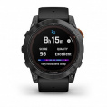 Умные часы Garmin Fenix 7X Pro Solar Edition серый корпус c черным ремешком