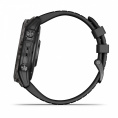 Умные часы Garmin Fenix 7X Pro Sapphire Solar Edition Титановый угольно-серый корпус с DLC-покрытием и черным ремешком