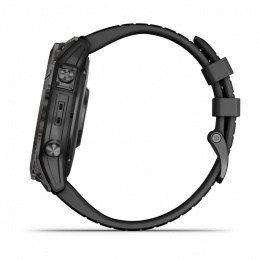 Умные часы Garmin Fenix 7X Pro Sapphire Solar Edition Титановый угольно-серый корпус с DLC-покрытием и черным ремешком