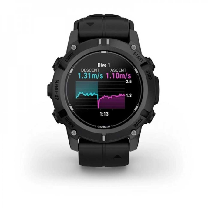 Умные часы Garmin Descent G2 Black with Black Band