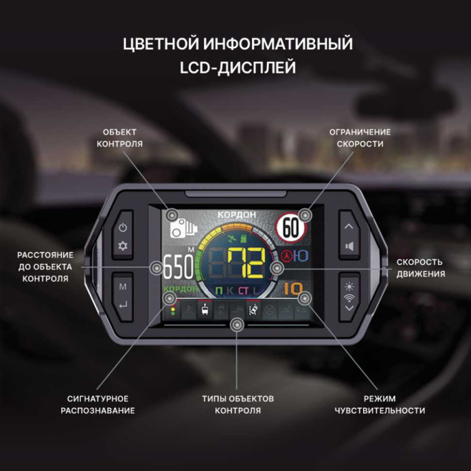 Inspector Star Air - сигнатурный радар-детектор с LNA усилителем