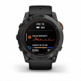 Умные часы Garmin Fenix 7X Pro Solar Edition серый корпус c черным ремешком