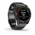 Умные часы Garmin Fenix 7X Pro Sapphire Solar Edition Титановый угольно-серый корпус с DLC-покрытием и титановым браслетом