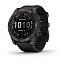Умные часы Garmin Fenix 7X Sapphire Solar титановый угольно-серый DLC с силиконовым ремешком