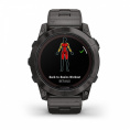Умные часы Garmin Fenix 7X Pro Sapphire Solar Edition Титановый угольно-серый корпус с DLC-покрытием и титановым браслетом