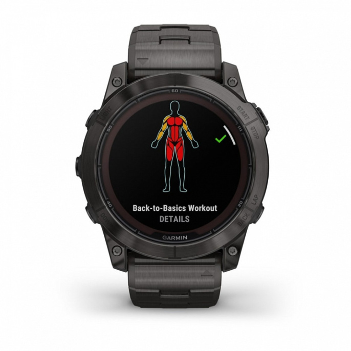 Умные часы Garmin Fenix 7X Pro Sapphire Solar Edition Титановый угольно-серый корпус с DLC-покрытием и титановым браслетом