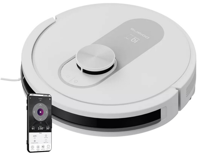 Робот-пылесос Polaris PVCR 4250 WIFI IQ Home белый