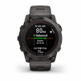 Умные часы Garmin Fenix 7X Pro Sapphire Solar Edition Титановый угольно-серый корпус с DLC-покрытием и титановым браслетом
