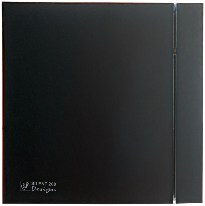Вентилятор вытяжной Soler & Palau Silent-200 CZ MATT Black Design 4C матовый черный
