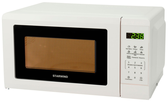Микроволновая печь - СВЧ Starwind SMW4120, 20 л, 700 Вт, белый