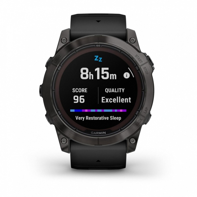 Умные часы Garmin Fenix 7X Pro Sapphire Solar Edition Титановый угольно-серый корпус с DLC-покрытием и черным ремешком