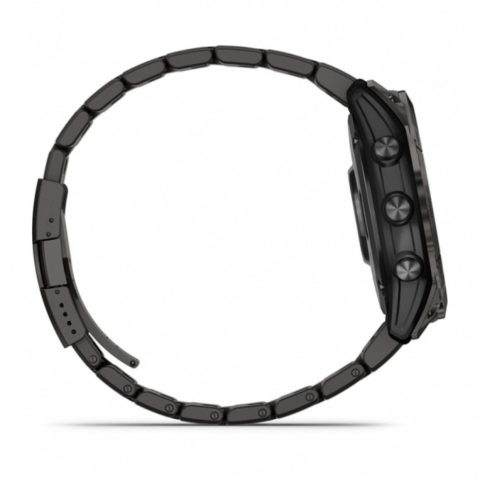 Умные часы Garmin Fenix 7X Pro Sapphire Solar Edition Титановый угольно-серый корпус с DLC-покрытием и титановым браслетом