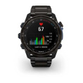 Умные часы Garmin Descent MK3i - 51 мм титан Carbon Grey DLC с черным силиконовым ремешком и приемопередатчиком Descent T2