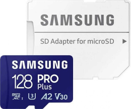 Карта памяти microSDXC UHS-I U3 Samsung Pro PLUS 128 ГБ