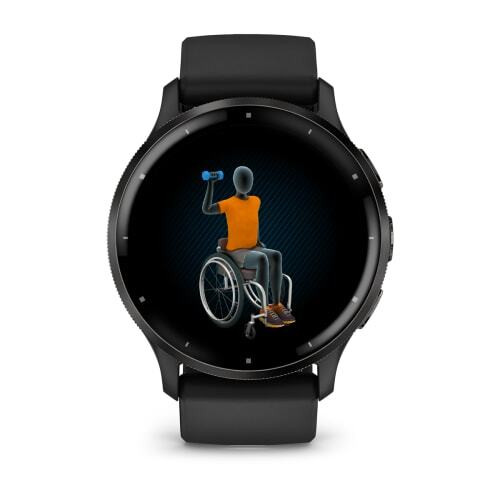 Умные часы Garmin Venu 3 черные с серым безелем