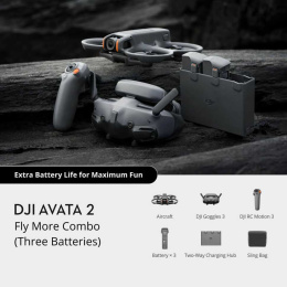Квадрокоптер DJI Avata 2 Fly More Combo (3 АКБ)