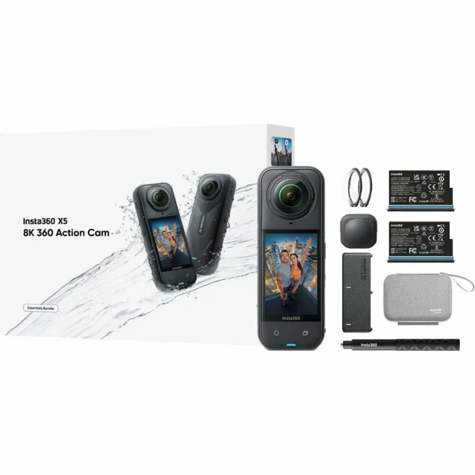 Экшн-камера Insta360 X5 Essentials Bundle, 360° 8К, 72 МП