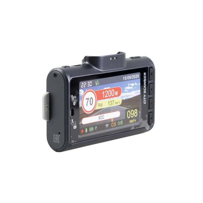 SilverStone F1 CityScanner 4K - видеорегистратор с WIFI, GPS