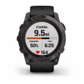 Умные часы Garmin Fenix 7X Pro Sapphire Solar Edition Титановый угольно-серый корпус с DLC-покрытием и черным ремешком