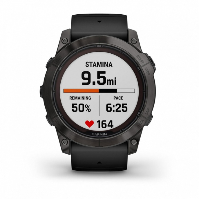 Умные часы Garmin Fenix 7X Pro Sapphire Solar Edition Титановый угольно-серый корпус с DLC-покрытием и черным ремешком