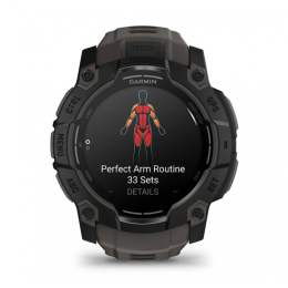 Умные часы Garmin Instinct 3 Amoled 50 mm black with Charcoal Band