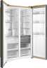 Холодильник Side-by-Side Weissgauff WSBS 1036 Inverter NoFrost Premium Champagne Glass