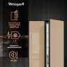 Холодильник Side-by-Side Weissgauff WSBS 1036 Inverter NoFrost Premium Champagne Glass