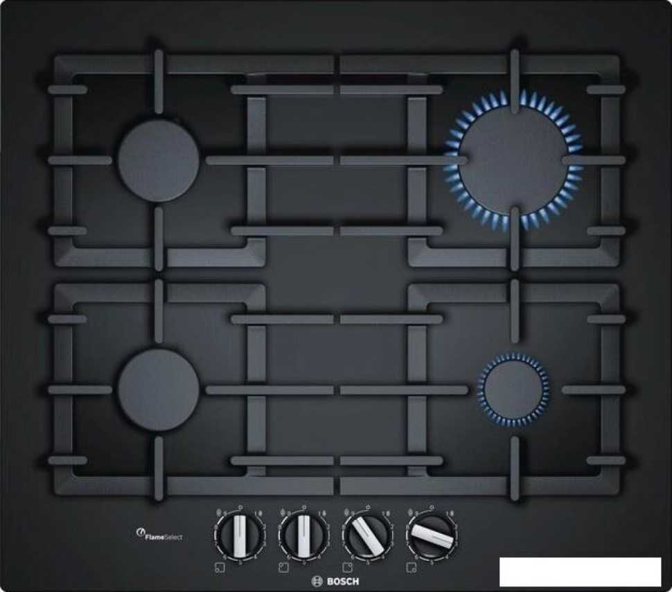 Газовая варочная панель Bosch PPP6A6B90 черный