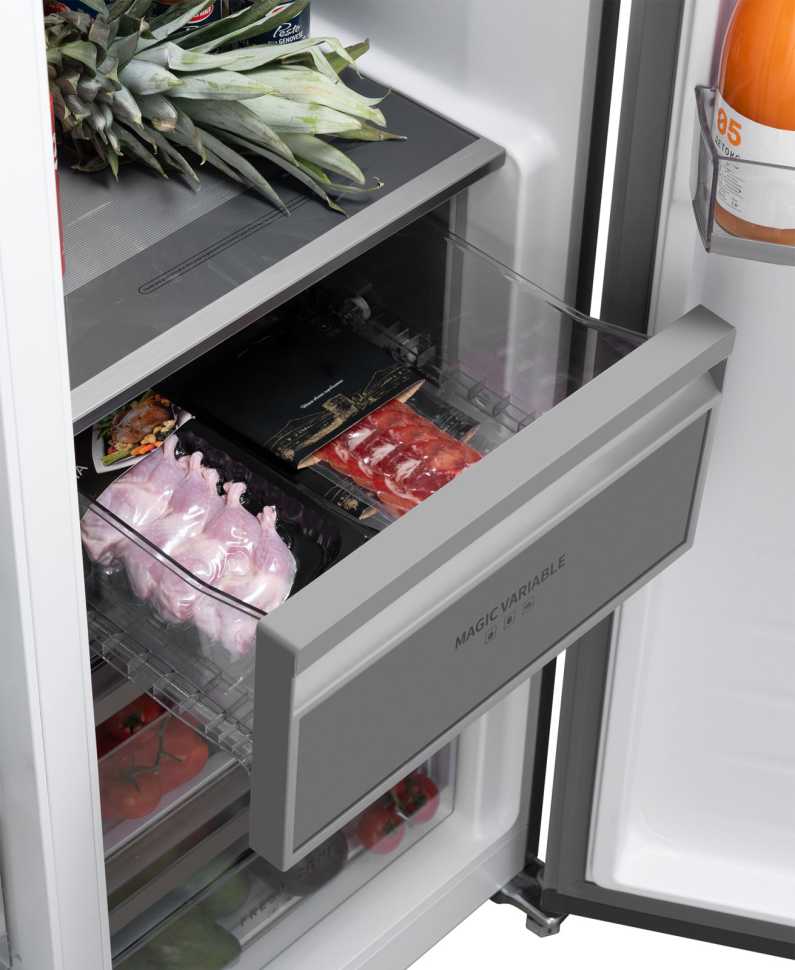 Холодильник Side-by-Side Weissgauff WSBS 1036 Inverter NoFrost Premium Dark Inox