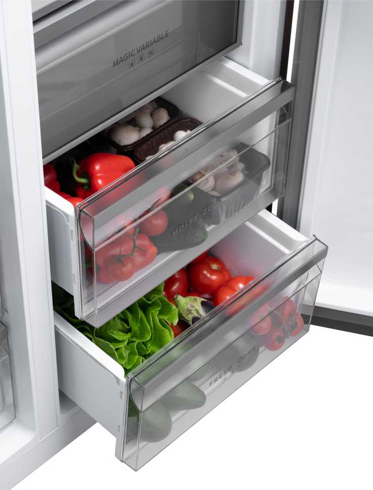 Холодильник Side-by-Side Weissgauff WSBS 1036 Inverter NoFrost Premium Dark Inox
