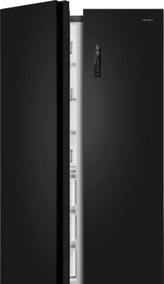 Холодильник Side-by-Side Weissgauff WSBS 1036 Inverter NoFrost Premium Dark Inox