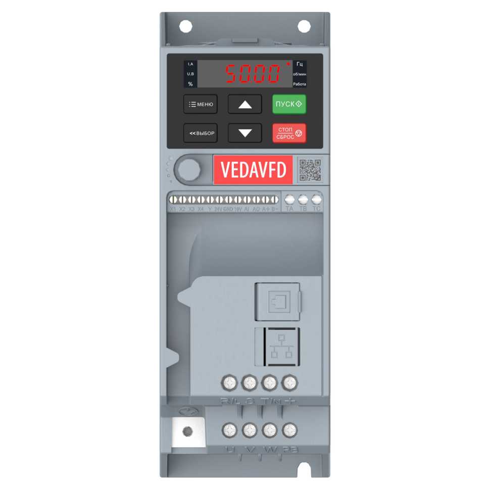 Преобразователь частотный VEDA Drive VF-51 1,5 кВт (220В,1 фаза) ABA00003
