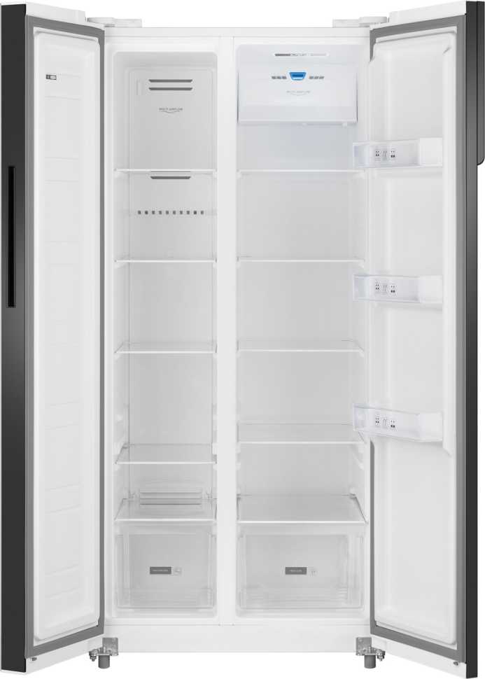 Холодильник Side-by-Side Weissgauff WSBS 500 Inverter NoFrost White Glass