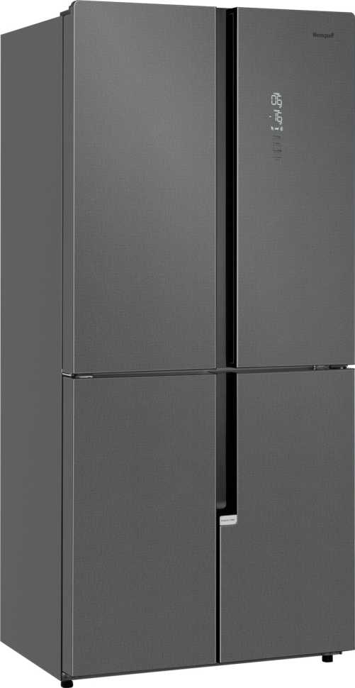 Многокамерный холодильник Weissgauff WCD 450 Bru Steel Glass NoFrost Inverter