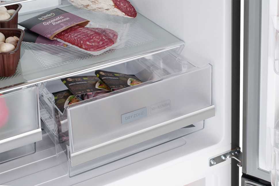 Многокамерный холодильник Weissgauff WCD 450 Bru Steel Glass NoFrost Inverter