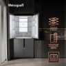 Многокамерный холодильник Weissgauff WCD 450 Bru Steel Glass NoFrost Inverter