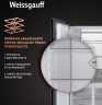 Многокамерный холодильник Weissgauff WCD 450 Bru Steel Glass NoFrost Inverter