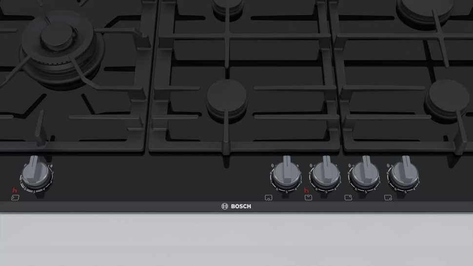 Газовая варочная панель Bosch PRS9A6D70M черный